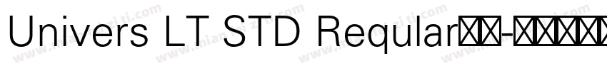 Univers LT STD Reqular字体字体转换